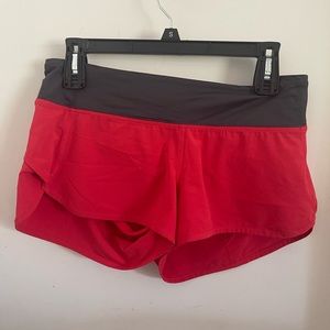 lululemon athletica Red and dark grey Women Shorts
